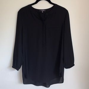 NYDJ Sheer Black Blouse - Size S